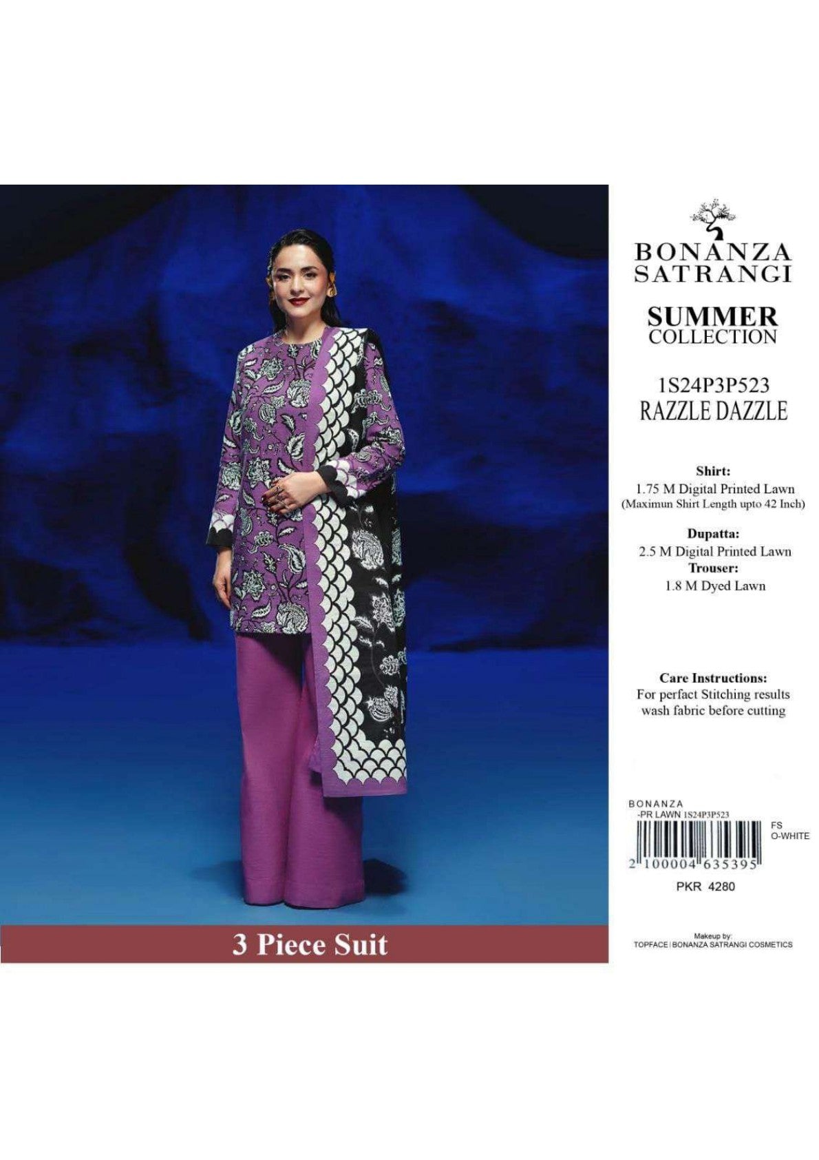 Bonanza Satrangi Printed Lawn 3P