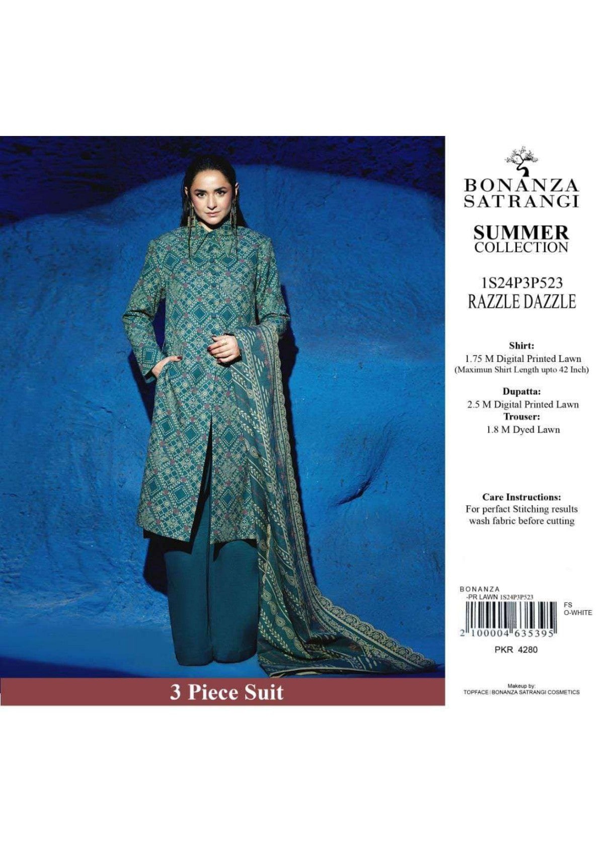 Bonanza Satrangi Printed Lawn 3P