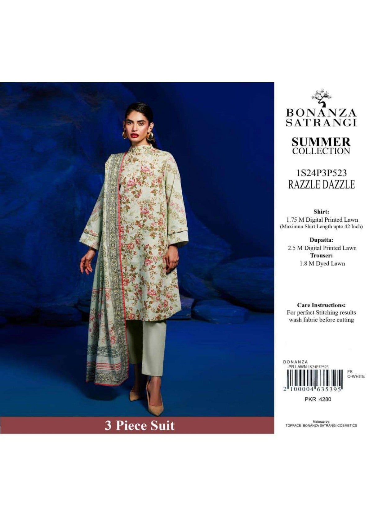 Bonanza Satrangi Printed Lawn 3P