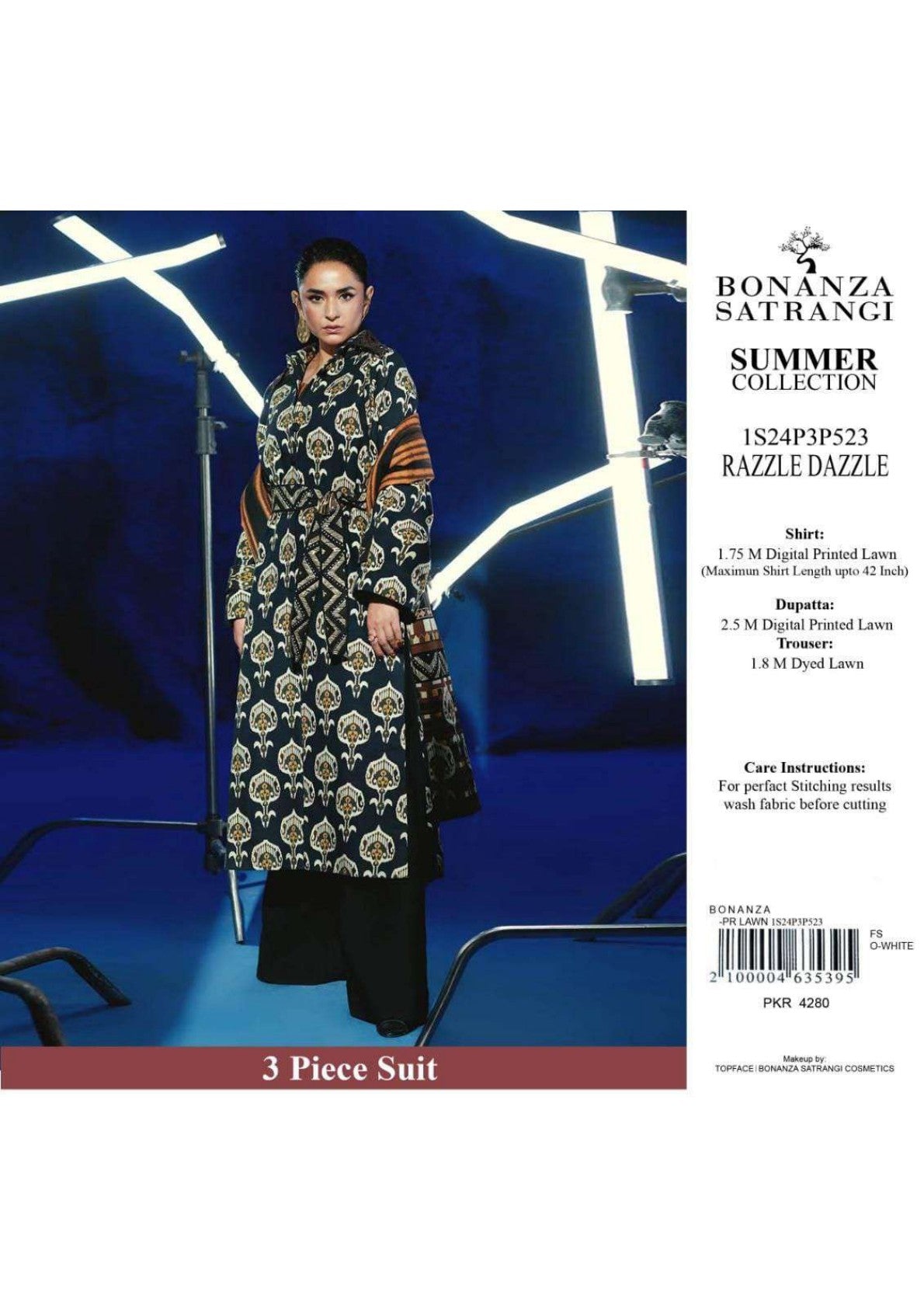 Bonanza Satrangi Printed Lawn 3P