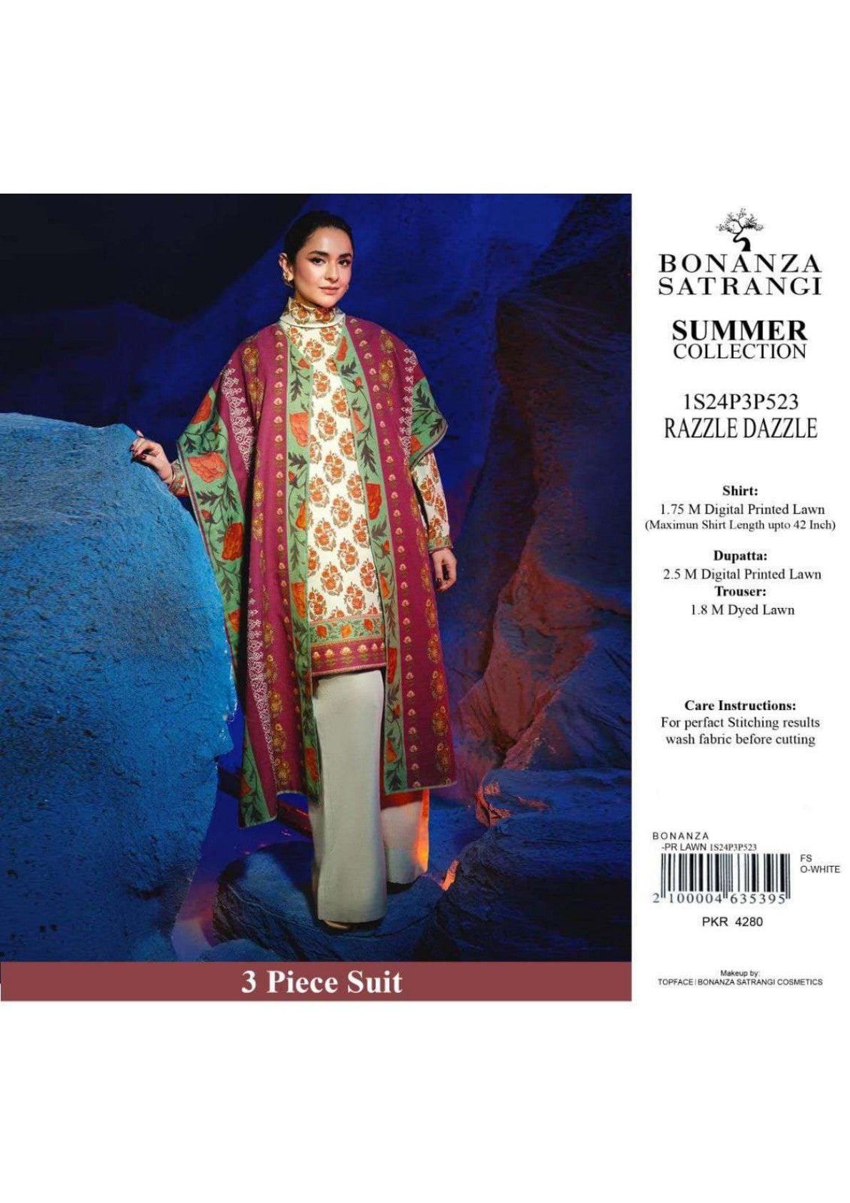 Bonanza Satrangi Printed Lawn 3P
