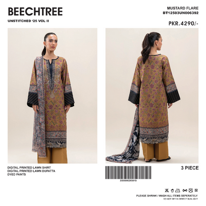 Beechtree Unstitched Lawn 3P ✨💜