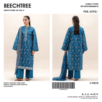 Beechtree Unstitched Lawn 3P ✨💜