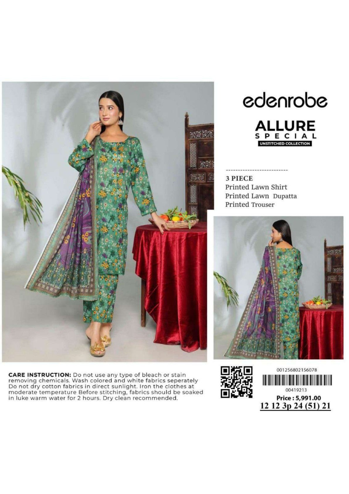 Edenrobe Allure Lawn 3P