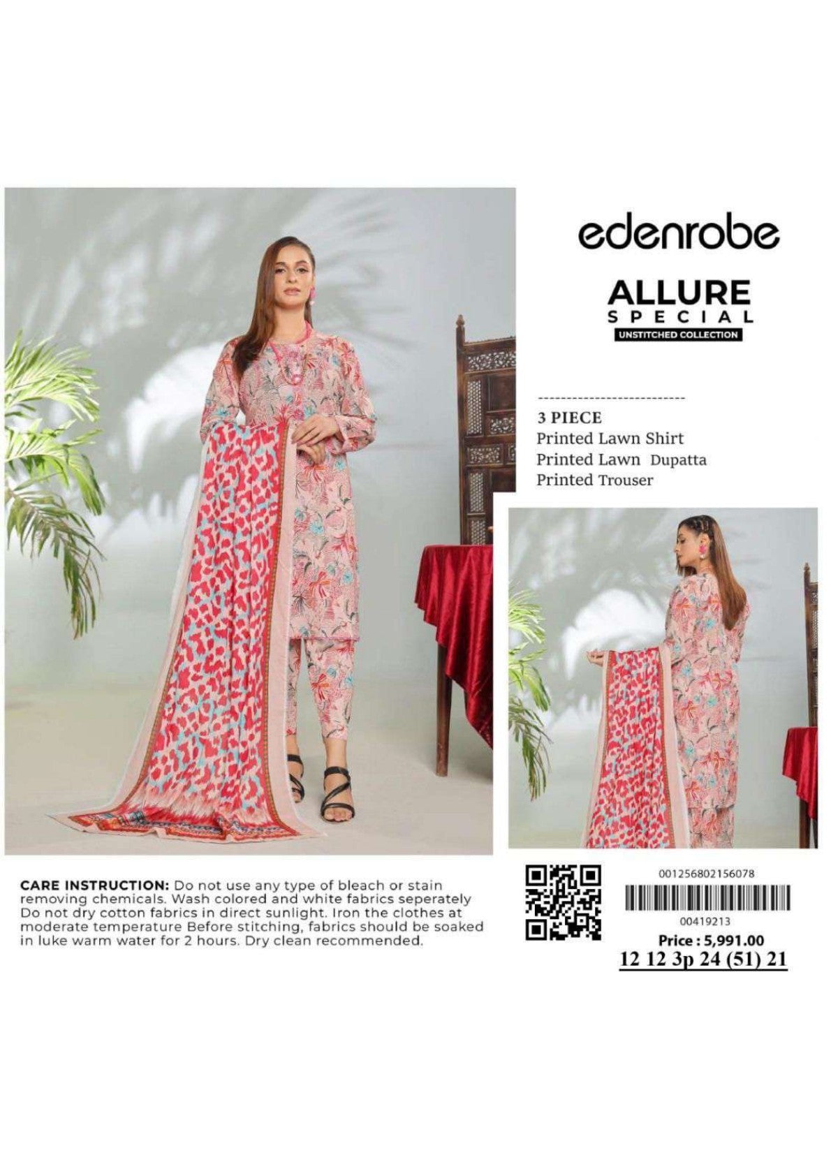 Edenrobe Allure Lawn 3P