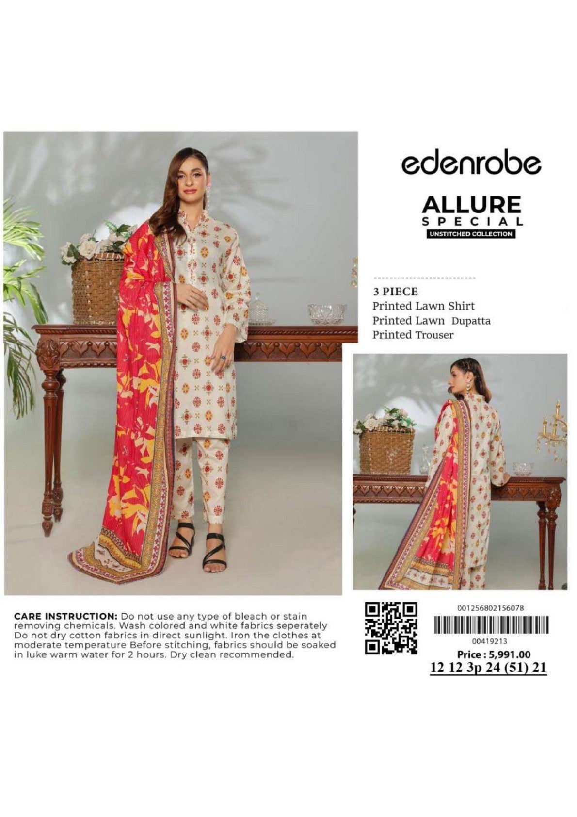 Edenrobe Allure Lawn 3P