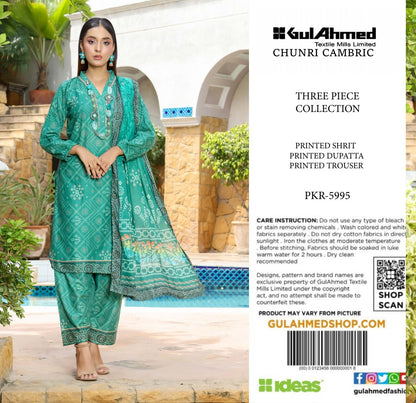 Gulahmed Chunri Lawn 3P