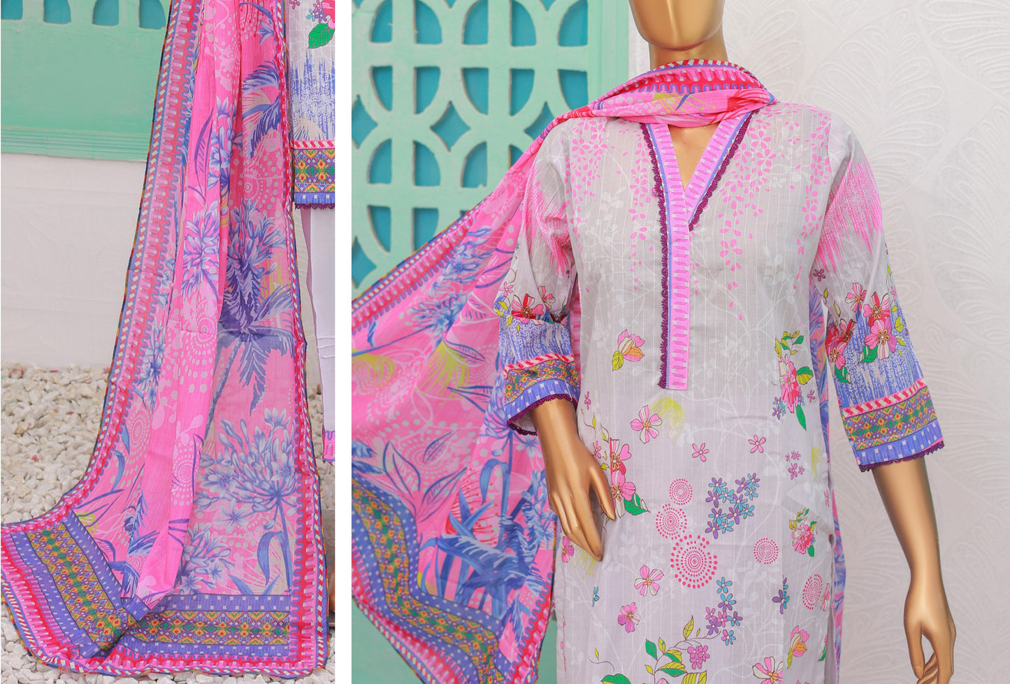 RANI DORIA PRINTED LAWN 3P by MTF