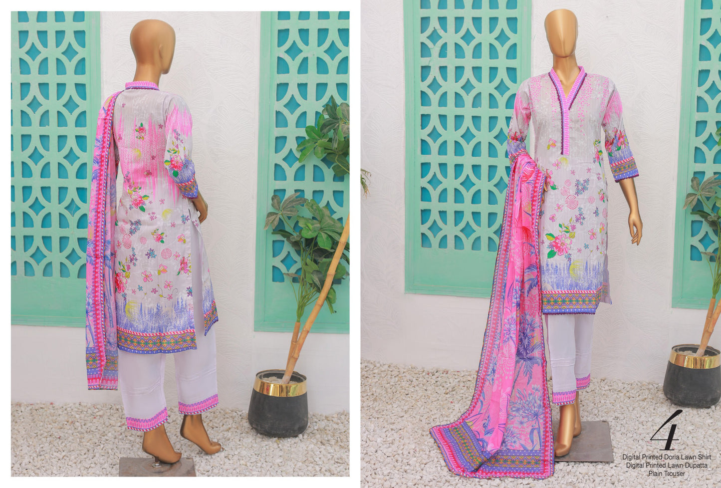RANI DORIA PRINTED LAWN 3P by MTF