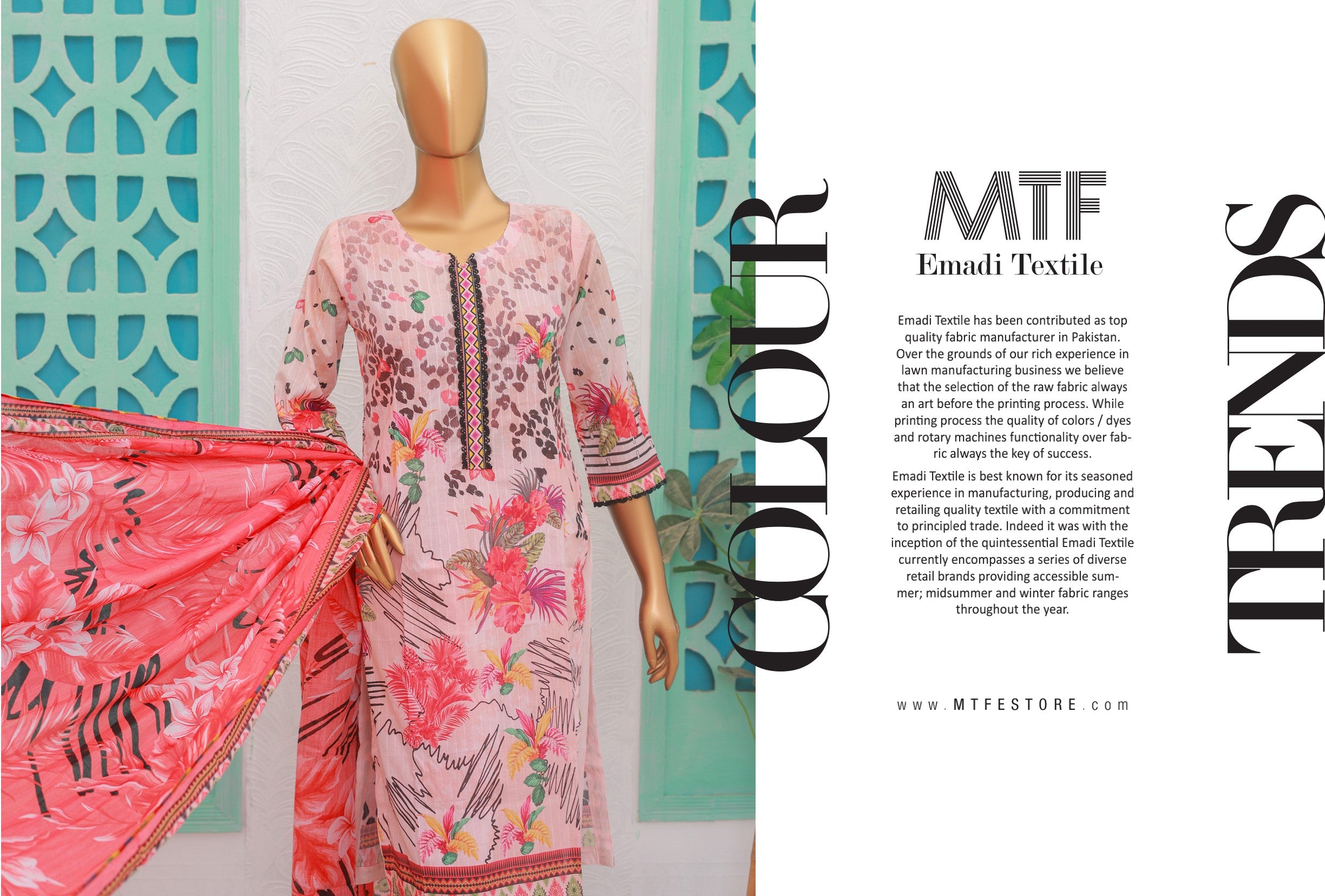 RANI DORIA PRINTED LAWN 3P by MTF