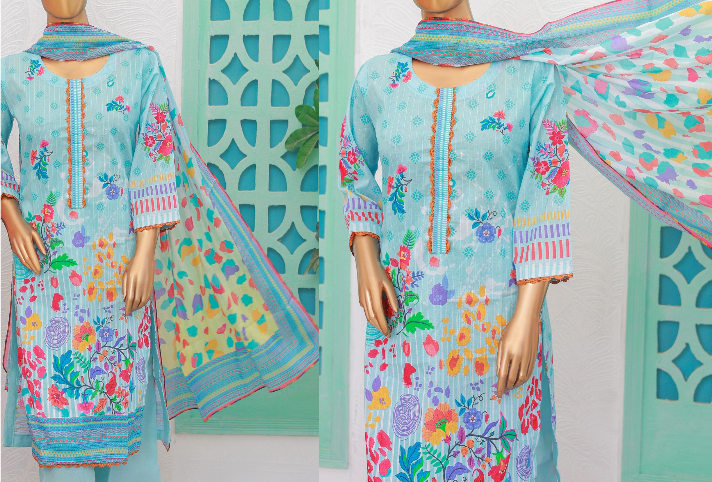 RANI DORIA PRINTED LAWN 3P by MTF