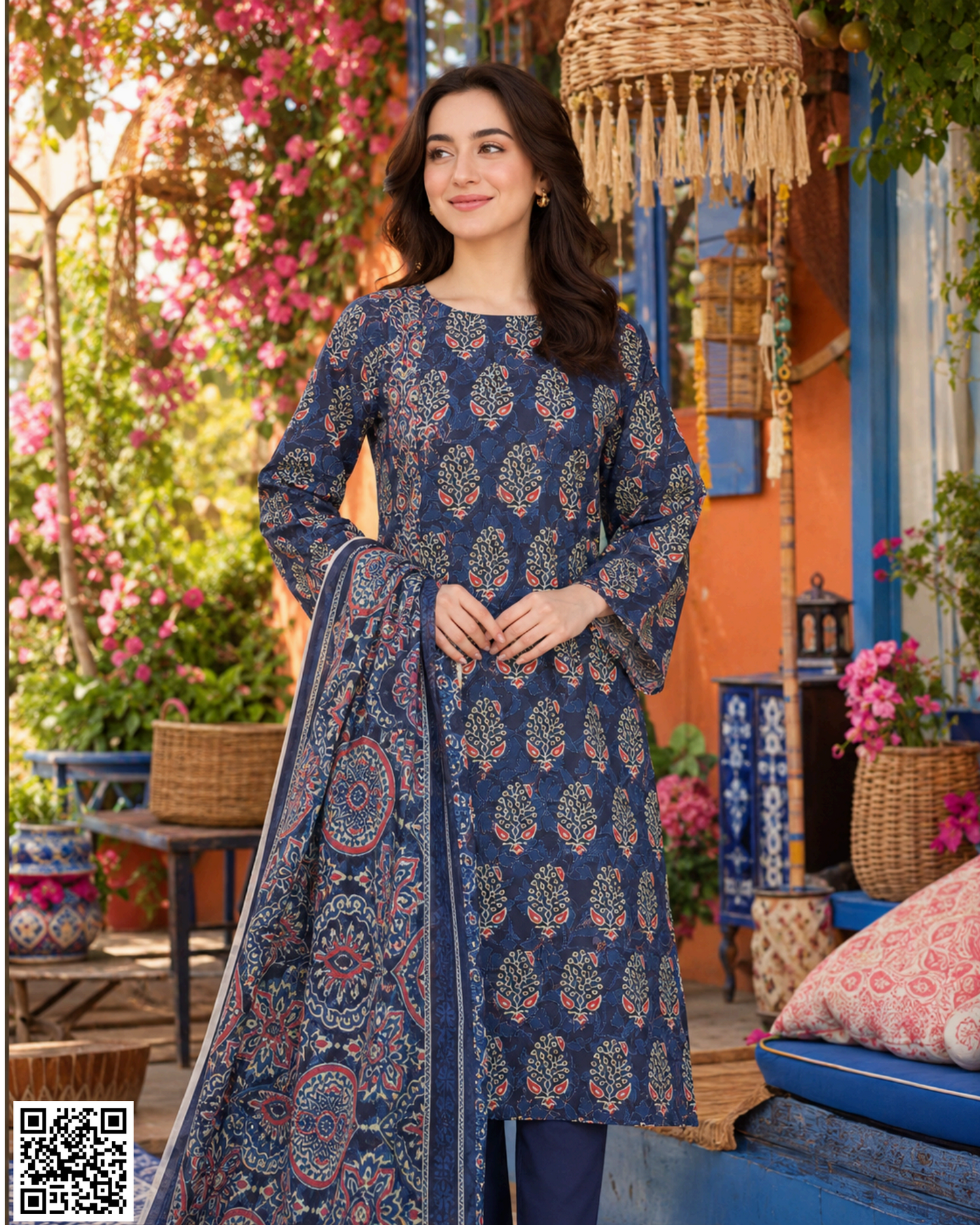 ZAMAN PRINTED UNSTITCHED 3PCS COLLECTION