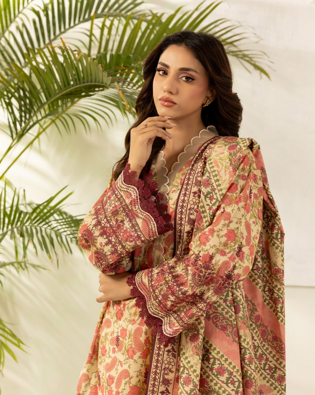 ZELLBURY Unstitched Lawn Collection 2026 Design #WUS26X30427