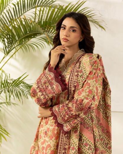 ZELLBURY Unstitched Lawn Collection 2026 Design #WUS26X30427