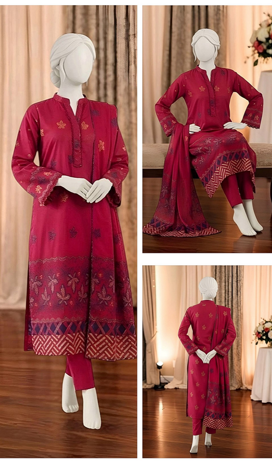 RANGE-E-RONAQ – Almeerah 3pcs Unstitched Collection
