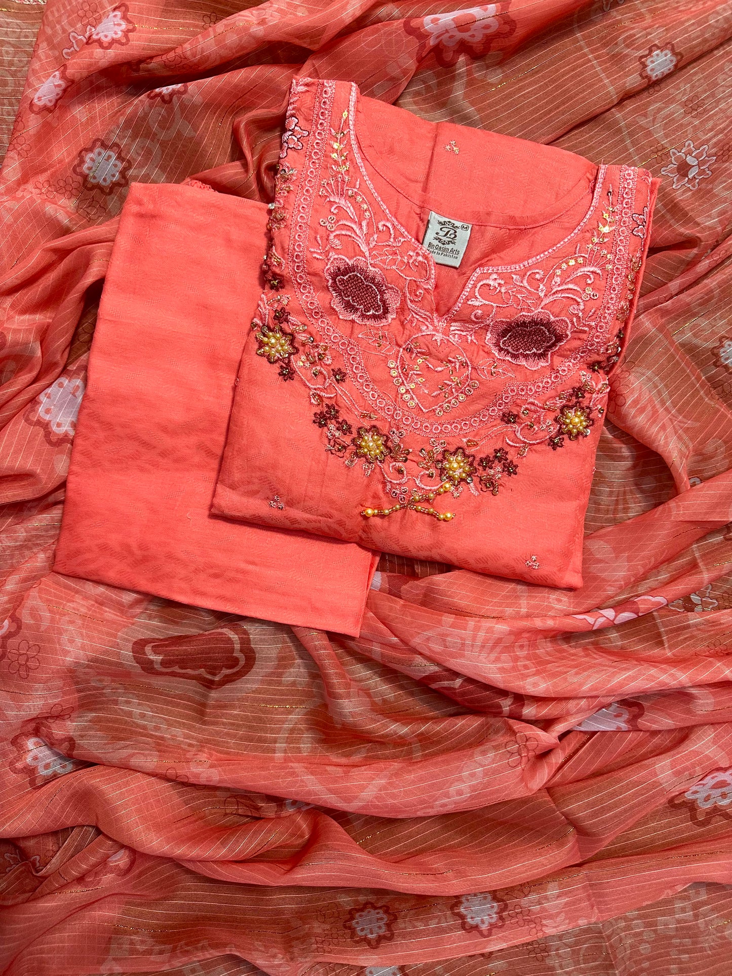 BQ EMBROIDERY STITCHED 3PCS RANDOMLY ANY COLOR/ ANY DESIGN