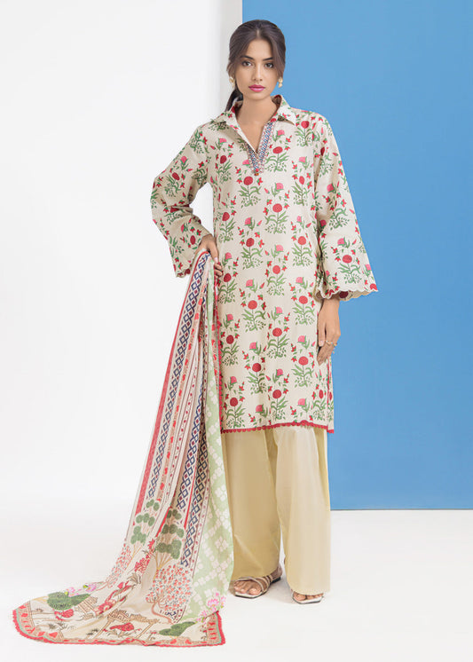 Bonanza Satrangi O-White-Cambric 3 PCs Doriya Lawn Unstitched Collection