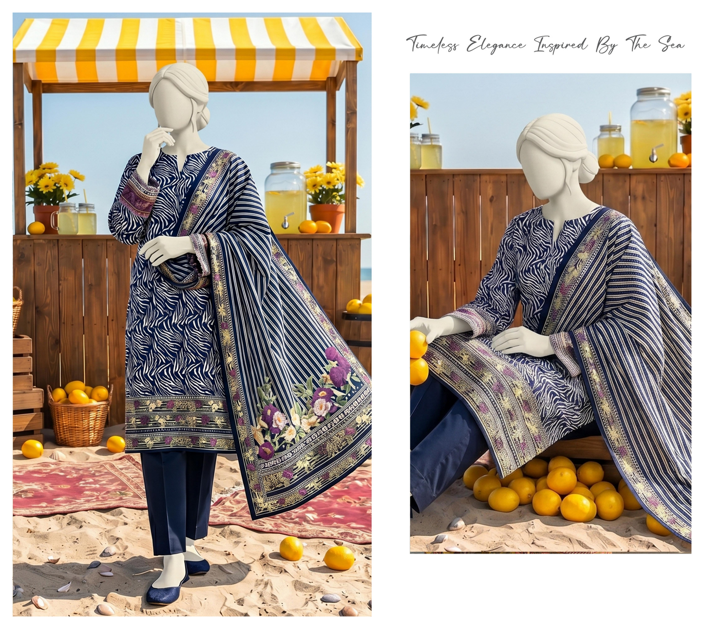 SAWERA-E-SAHIL Printed Lawn Collection D-05