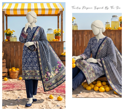 SAWERA-E-SAHIL Printed Lawn Collection D-05