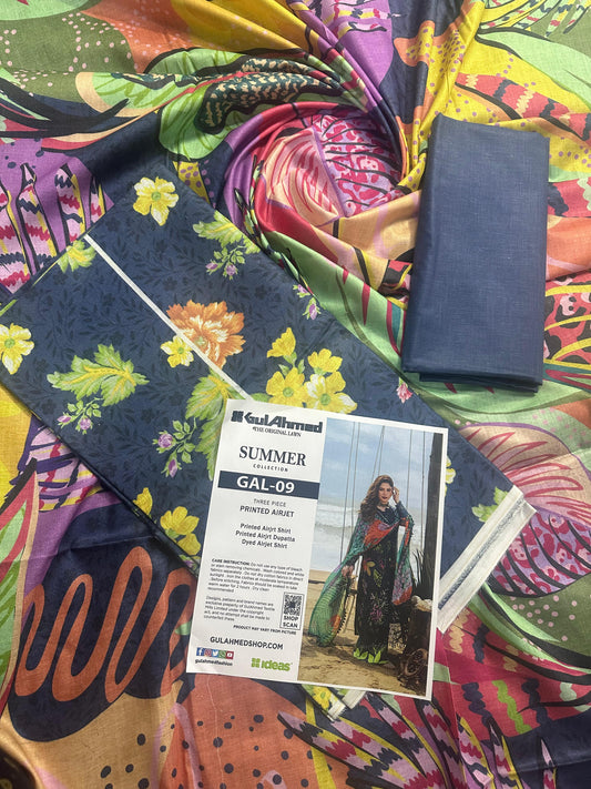 GulAhmed Unstitched LAWN  3PCS COLLECTION 2026 GAL-9