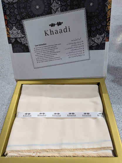 Khaadi Gents With Box Unstitched Soft Cotton