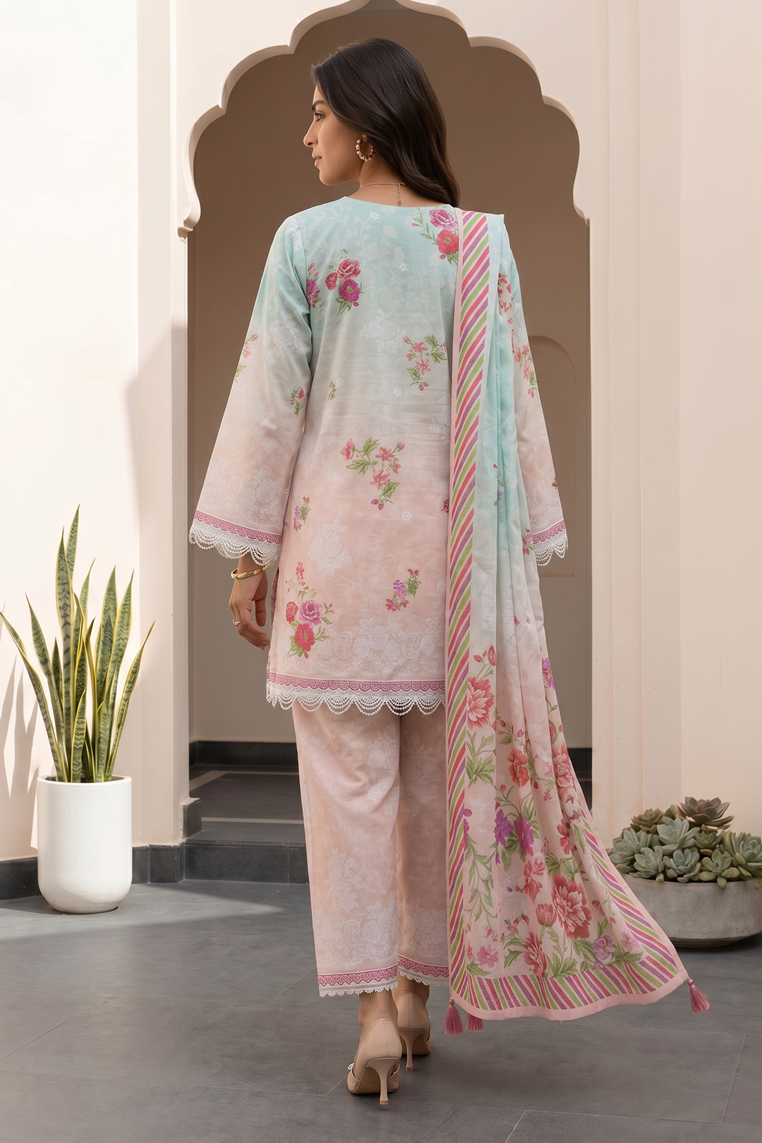 Zellbury D.C:-WUS26X31032  Printed Lawn 3Pcs Collection