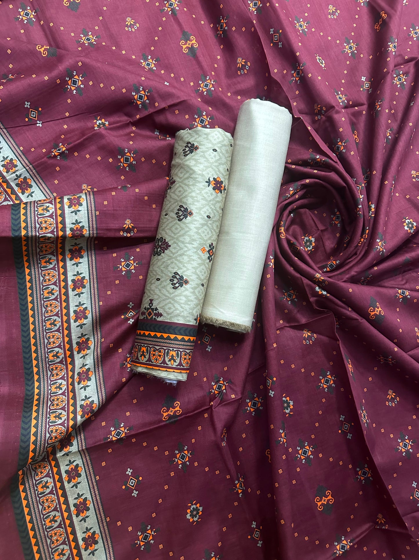 Bin Saeed English Printed 3Pcs