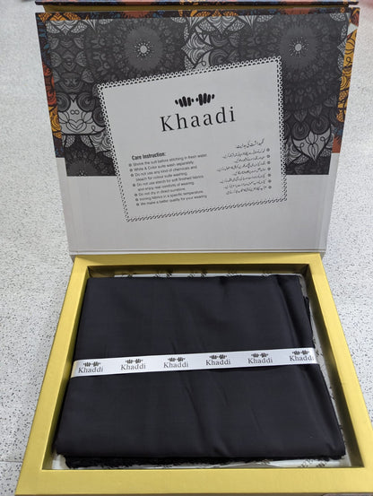 Khaadi Gents With Box Unstitched Soft Cotton