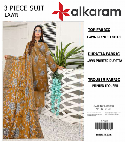 Alkaram Unstitched Lawn 3 Pieces in Wholesale Price 🔥❤️