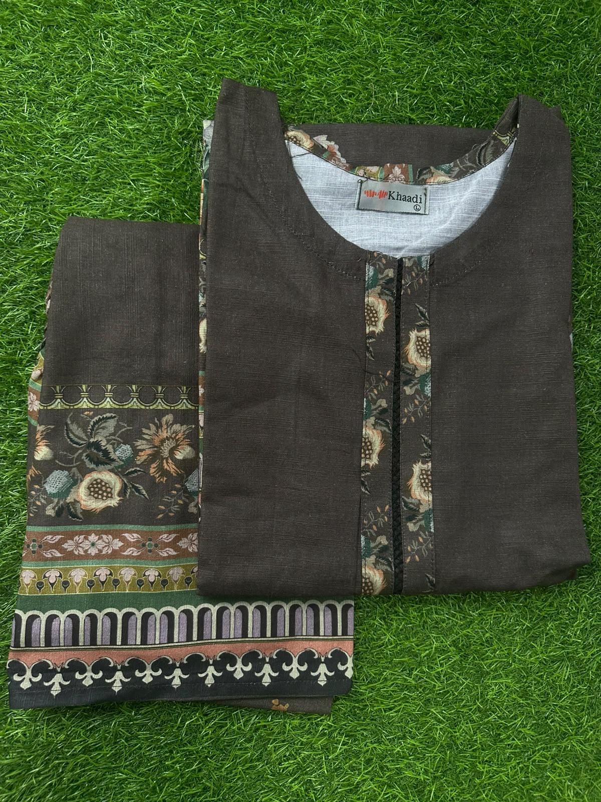Khaadi Khaddar Brown 2Pcs