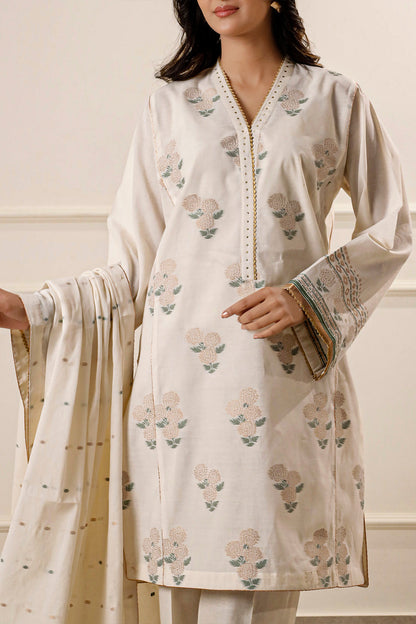 Saya Unstitched Jacquard 100% Original Cotton 3 PCs Suit In WHOLESALE PRICE 💯✨
