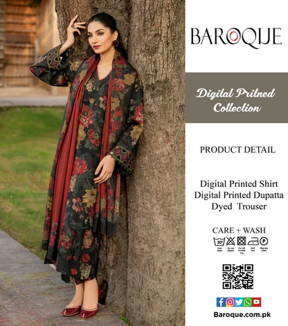 Baroque Digital Printed 3P