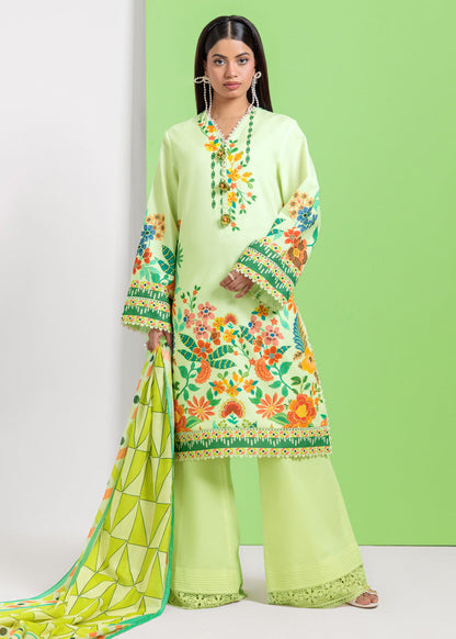 Khaadi Peacock - 3 PCs Printed Bana Dora Lawn Unstitched Collection