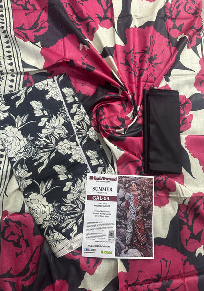 GulAhmed Unstitched LAWN  3PCS COLLECTION 2026 GAL-4