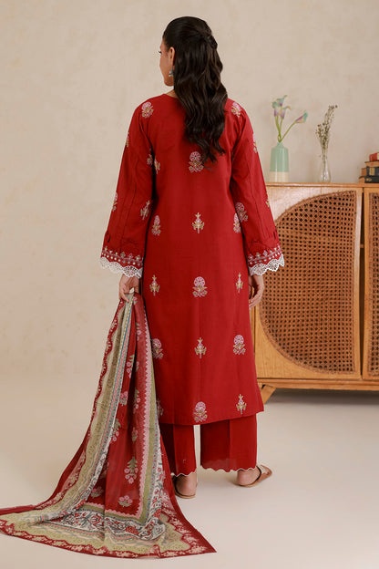 Zellbury Signature Embroidery Unstitched 3PCs Collection D-C:- WUS26E30511