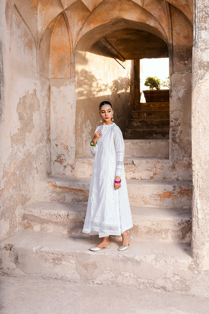 ZELLBURY – Chikankari Collection 🌸
 Pure White  🤍