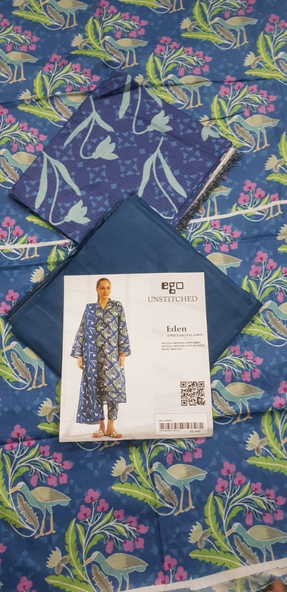 Ego Printed Unstitched 3P