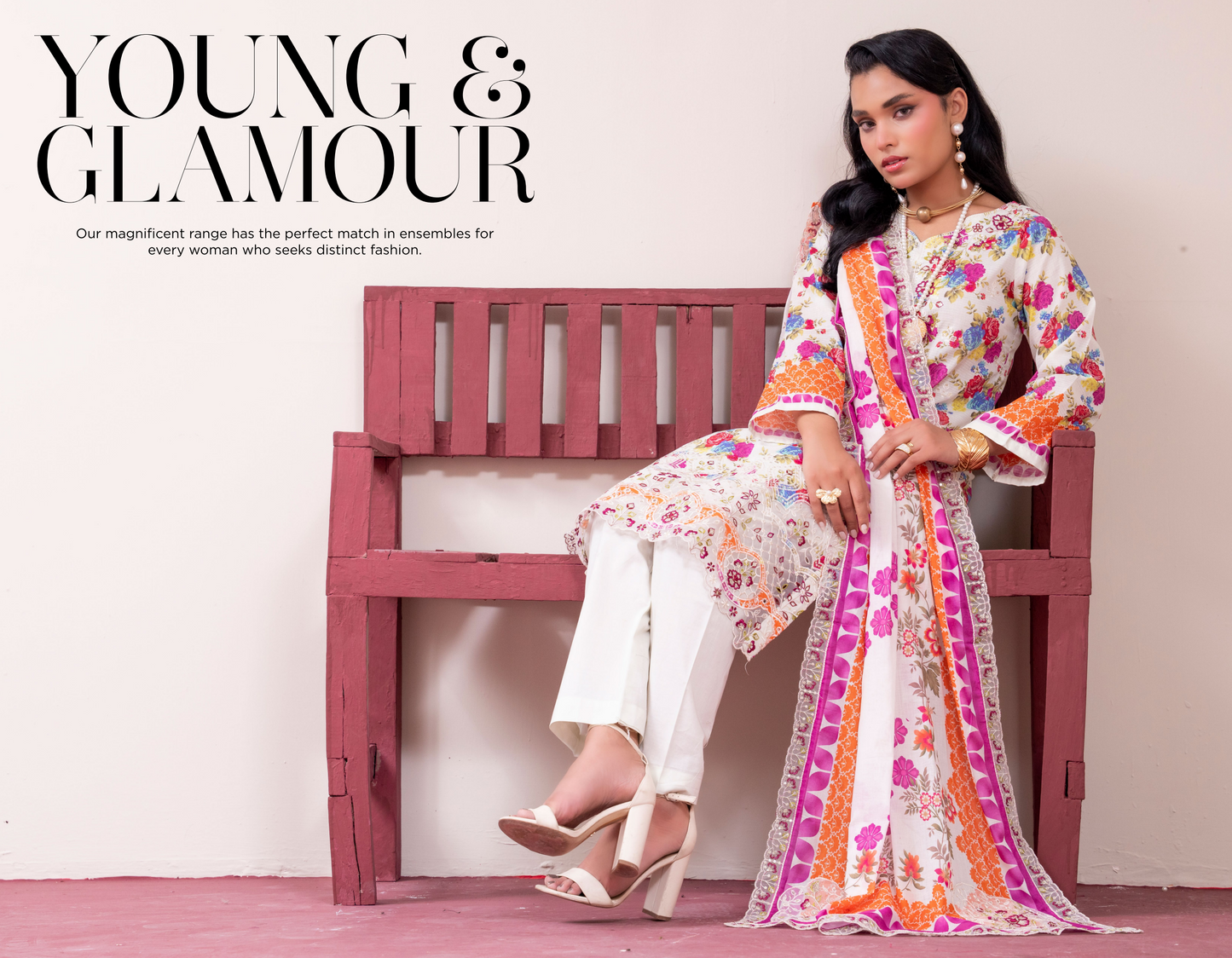 Amaira Pinky Luxury Embroidered Lawn 3 Piece Unstitched Collection