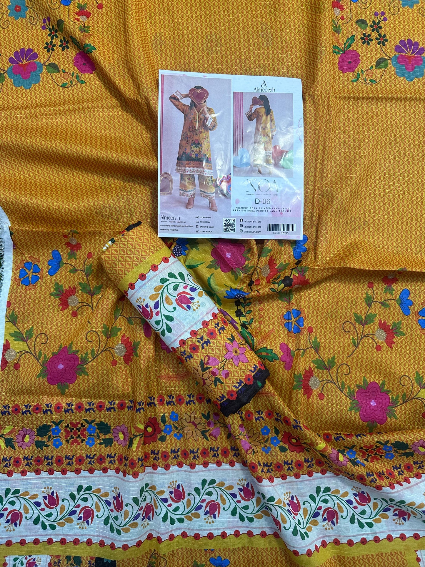 Almeerah - NOA 2 Pcs Unstitched collection Design No 6