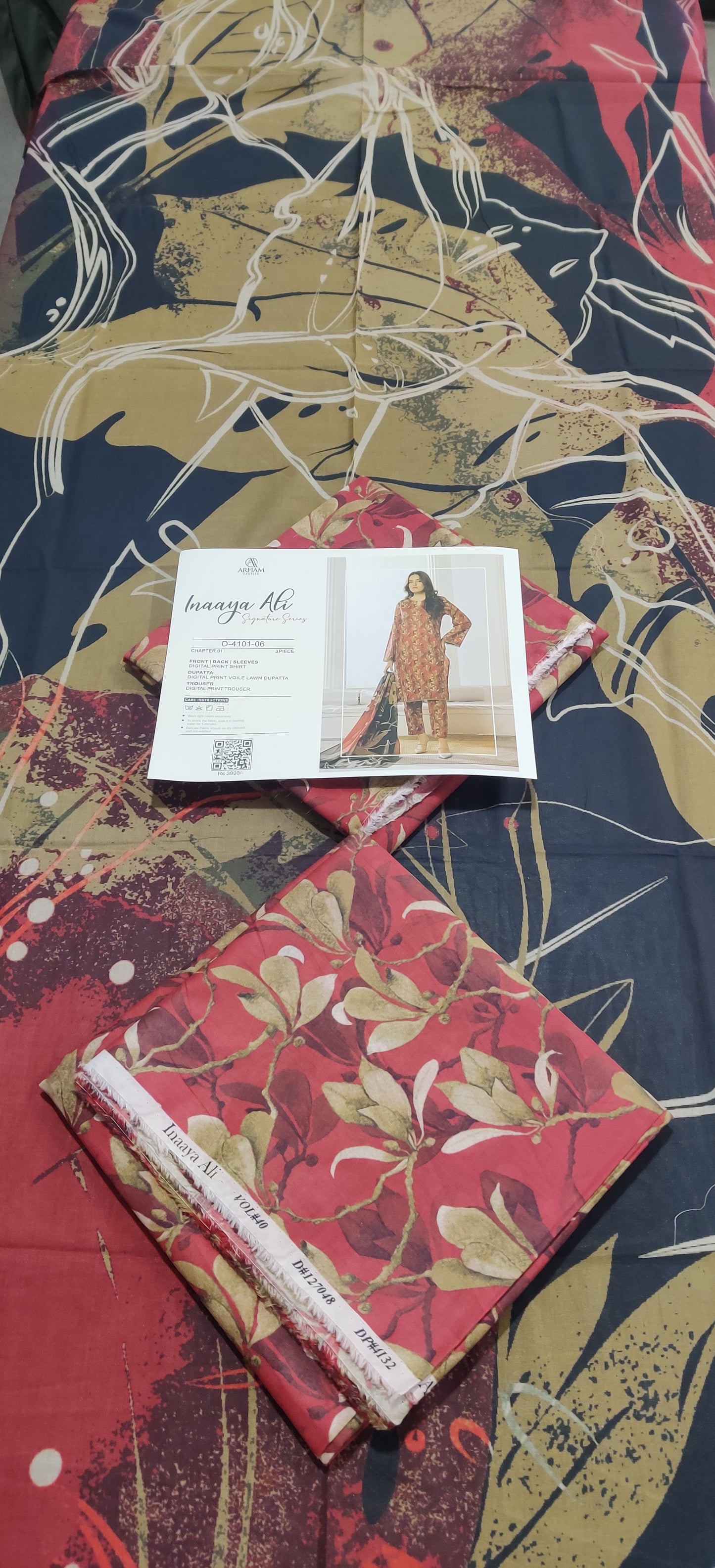 Inaaya Ali By ARHAM TEXTILE 3P