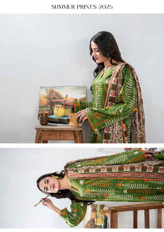 Zesh Unstitched Lawn 3 Piece 100% Original 🔥❤️