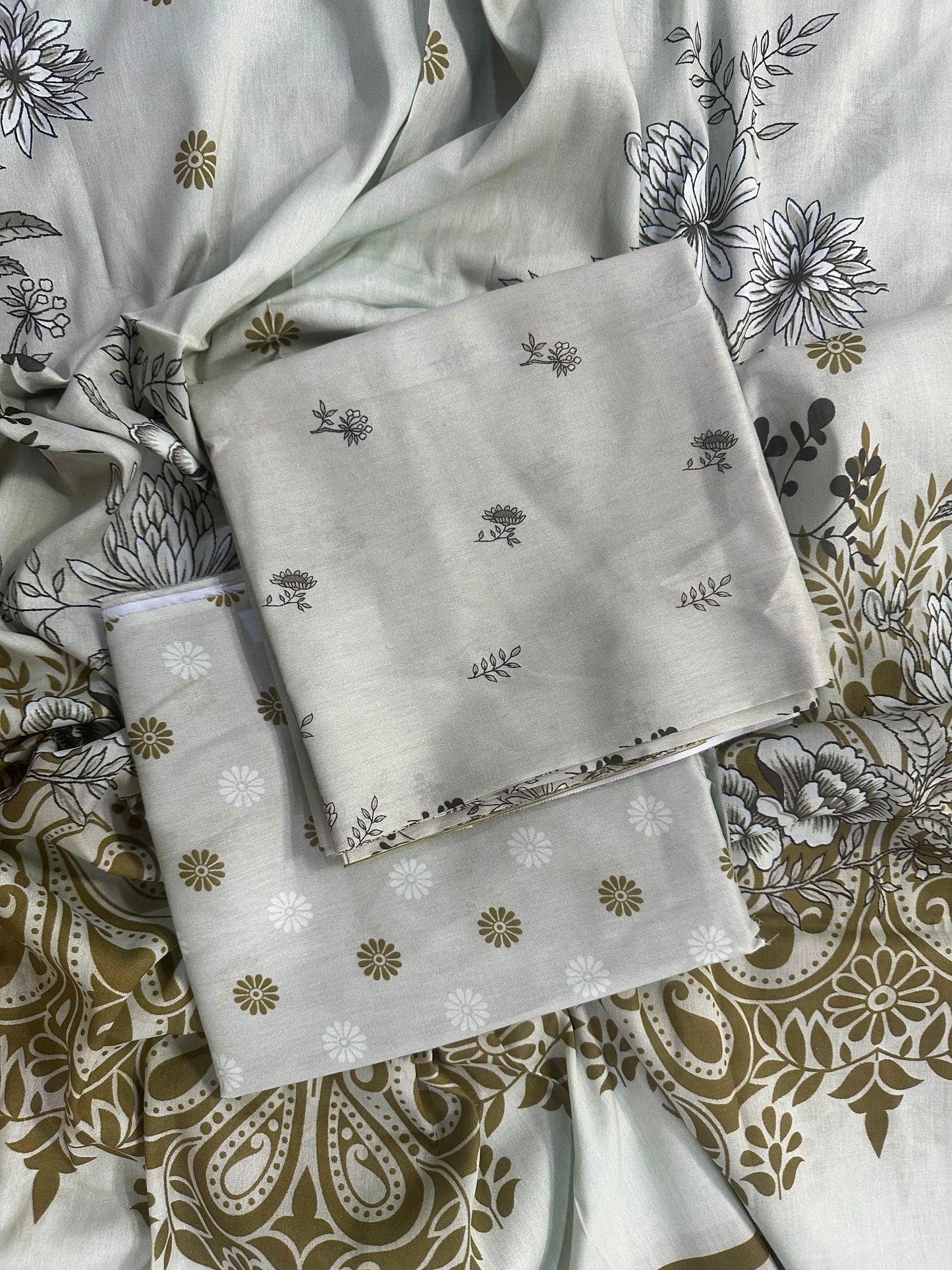 Shaista/Alhamra Pistachio Printed 3Pcs