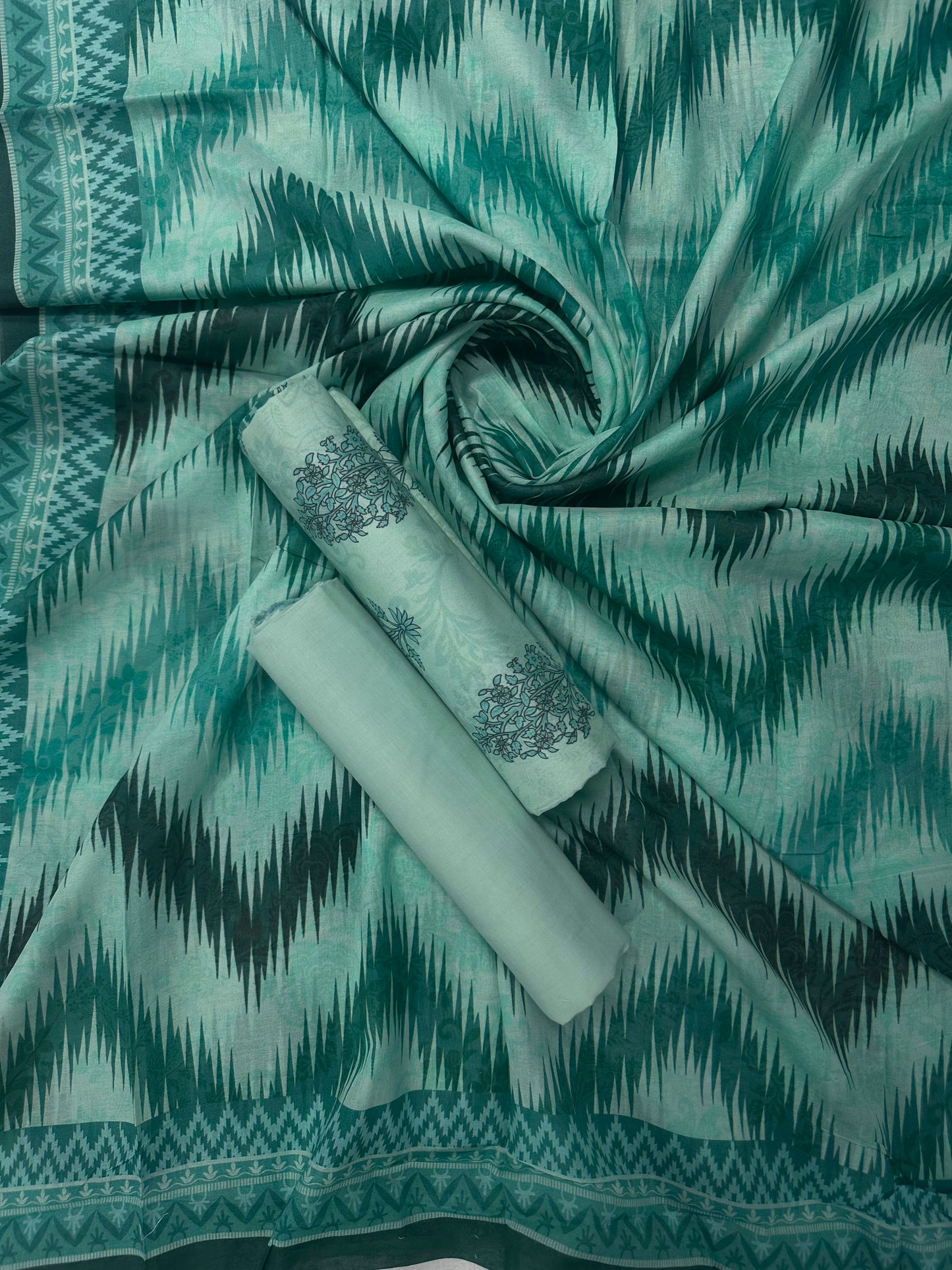 SAHARA AQUA PRINTED 3PCS