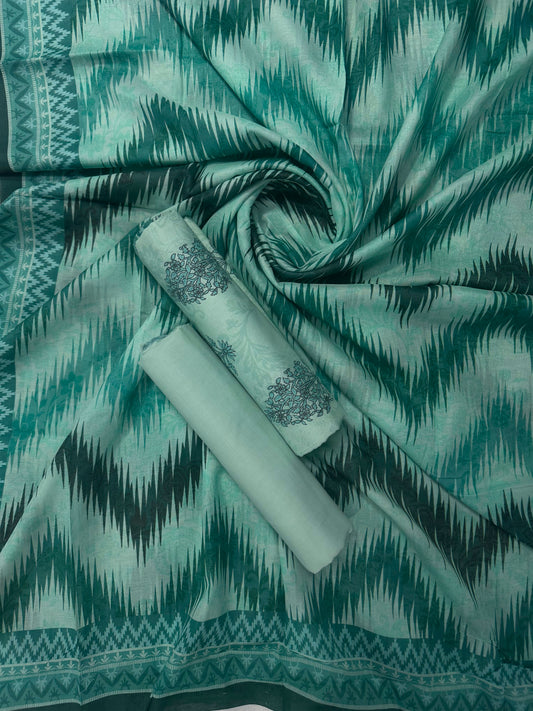 SAHARA AQUA PRINTED 3PCS