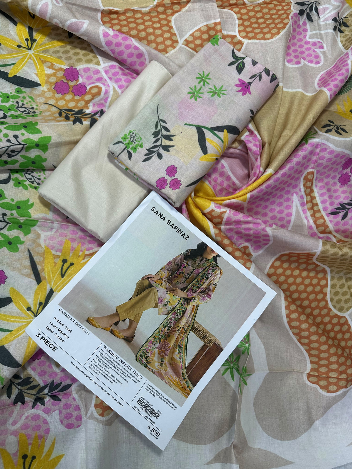Sana Safinaz Printed 3Pcs
