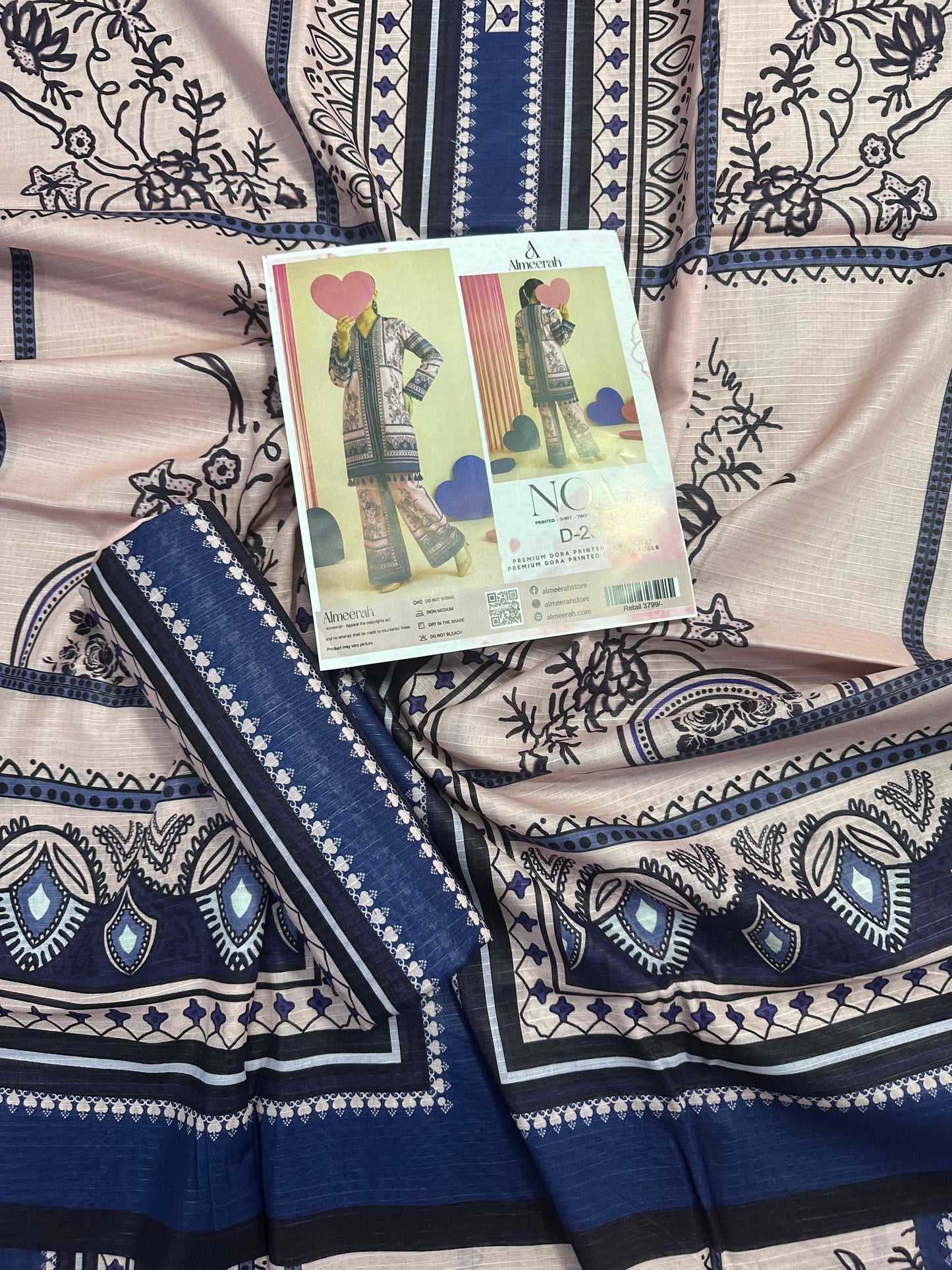 Almeerah - NOA 2 Pcs Unstitched collection Design No 23