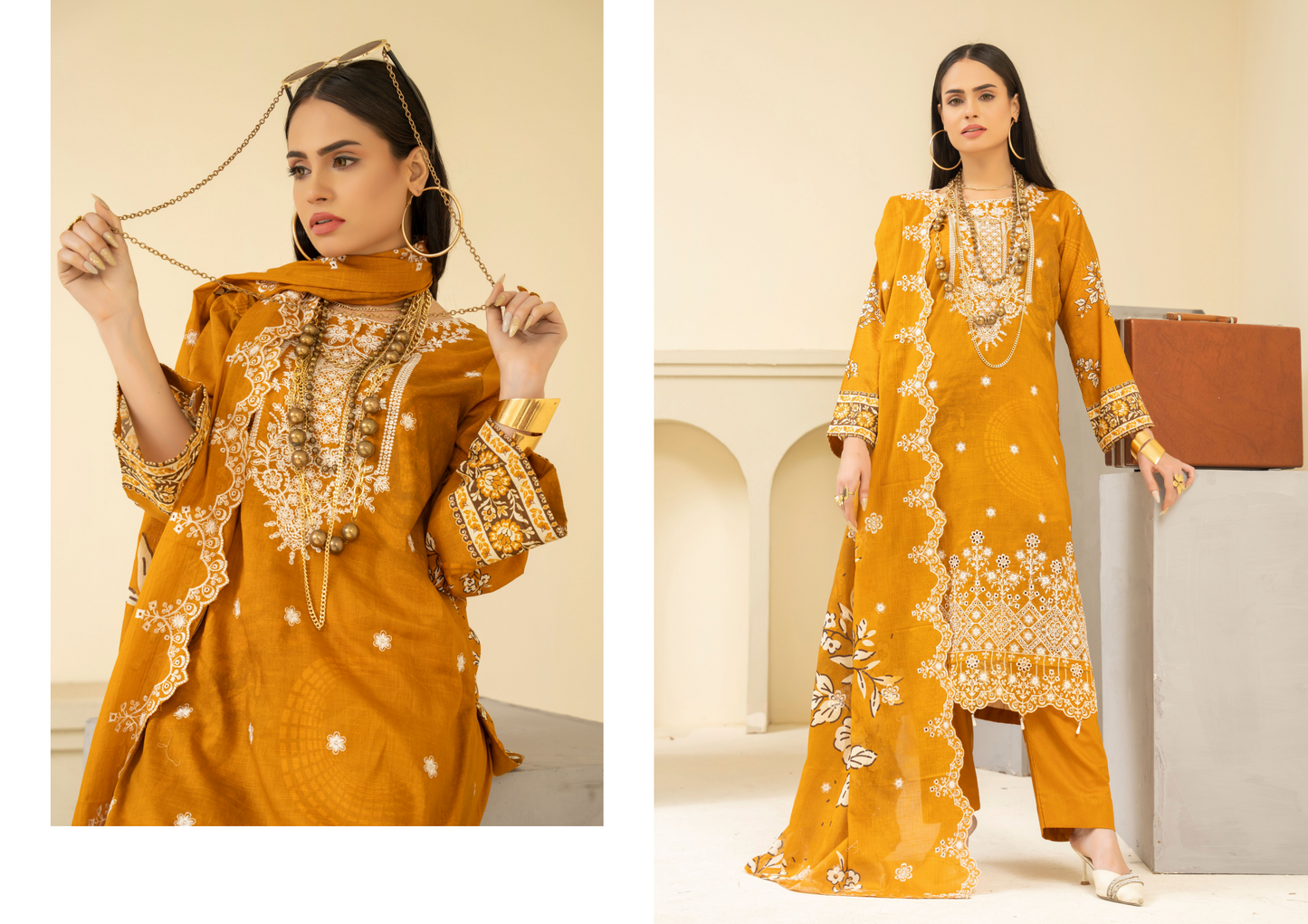 Amaira Manzil Luxury Embroidered Lawn 3 Piece Unstitched Collection