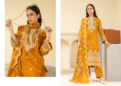 Amaira Manzil Luxury Embroidered Lawn 3 Piece Unstitched Collection