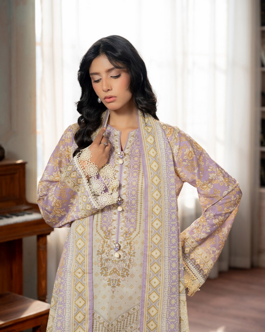 ZELLBURY Unstitched Lawn Collection 2026 Design #WUS26X30535