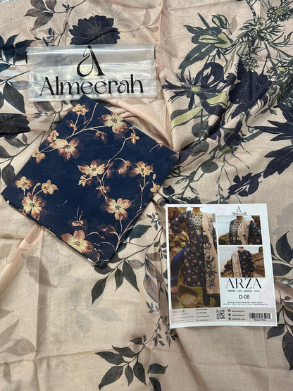 Almeerah ARZA – PRINTED D-08 2PC Premium Lawn Collection